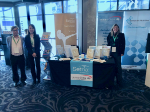 Staff at the TransChem Setria stand at the CMA 2018